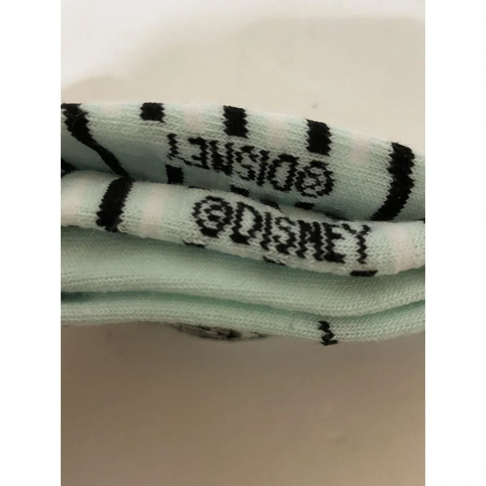 Disney‎ Nightmare Before Christmas Jack Sally Mint Green Striped Socks Shoe 4-10